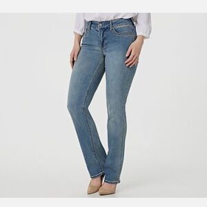 NYDJ Jeans Women 14 Marilyn Straight High Rise Cool Embrace Uplift 30” L CLO